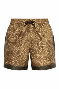Dries Van Noten BROWN Swim trunks