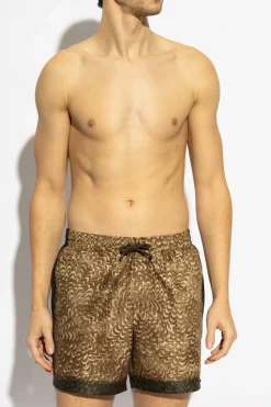 Dries Van Noten BROWN Swim trunks