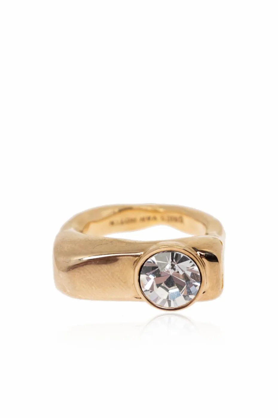 Dries Van Noten GOLD Ring with shimmering crystal