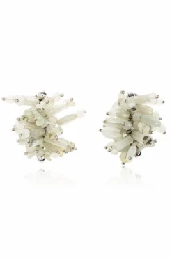 Dries Van Noten GREEN Earrings with applique