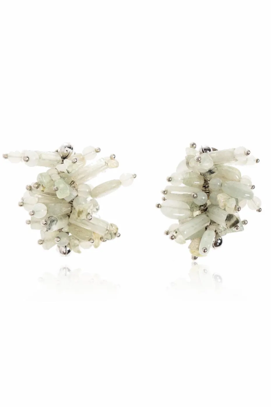 Dries Van Noten GREEN Earrings with applique