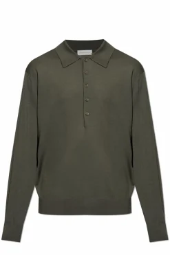 Dries Van Noten GREEN Wool polo
