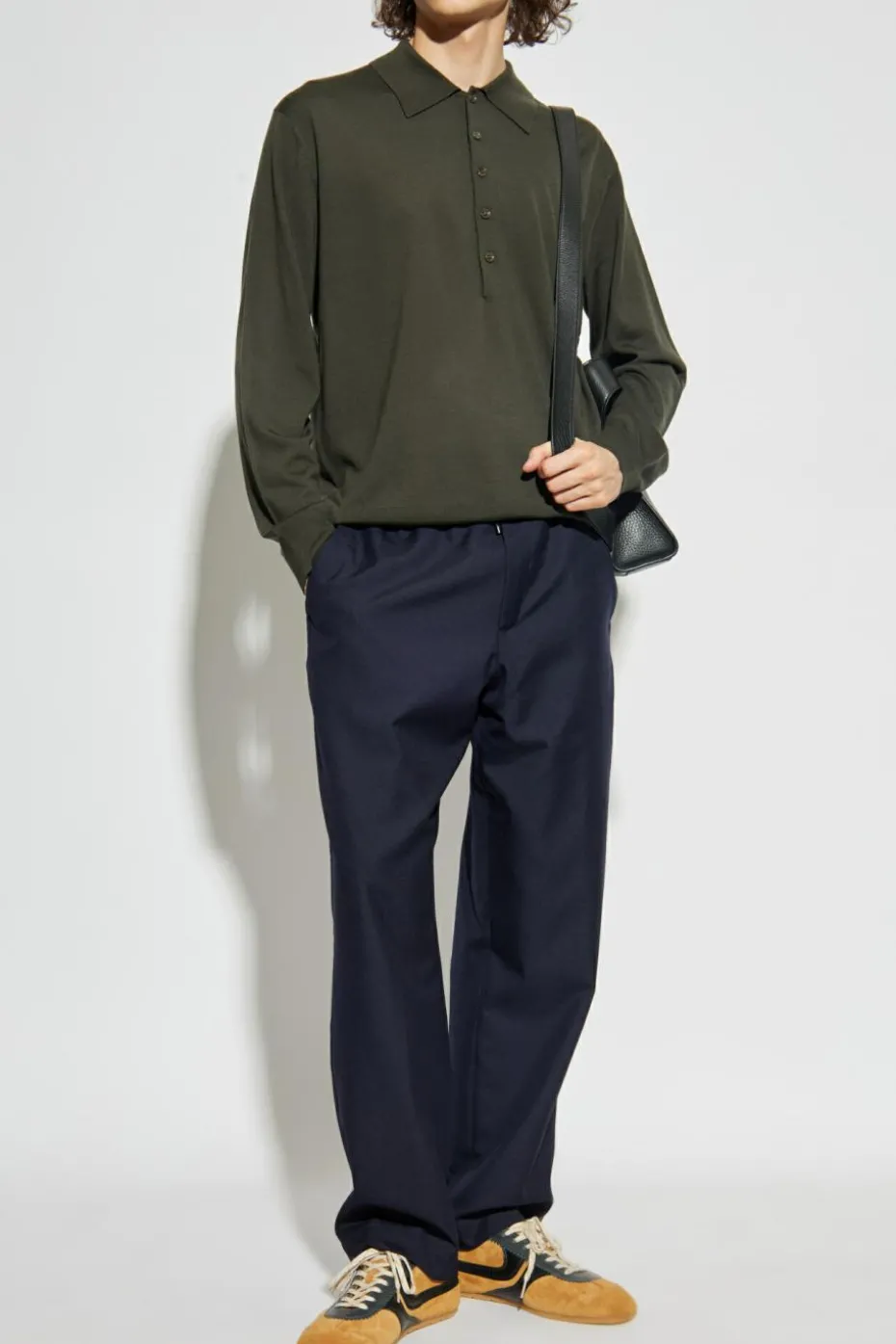 Dries Van Noten GREEN Wool polo