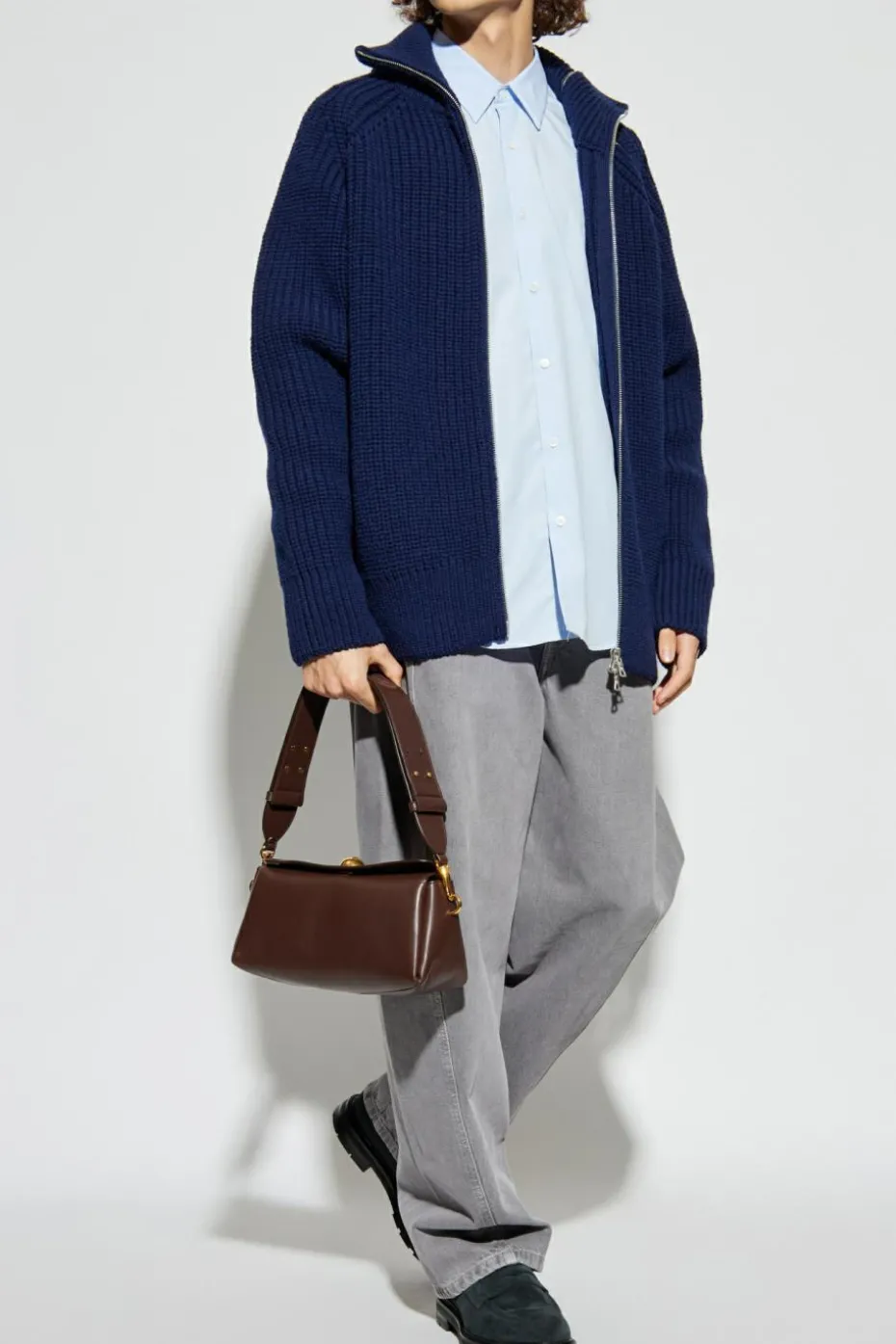 Dries Van Noten light blue Long sleeve shirt