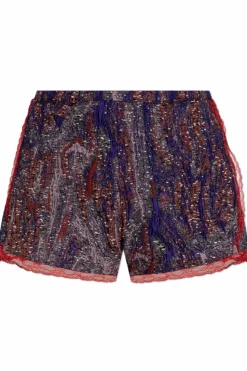 Dries Van Noten MULTICOLOUR Shorts with lace inserts