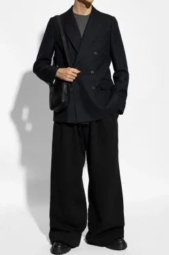 Dries Van Noten NAVY BLUE Double-breasted blazer