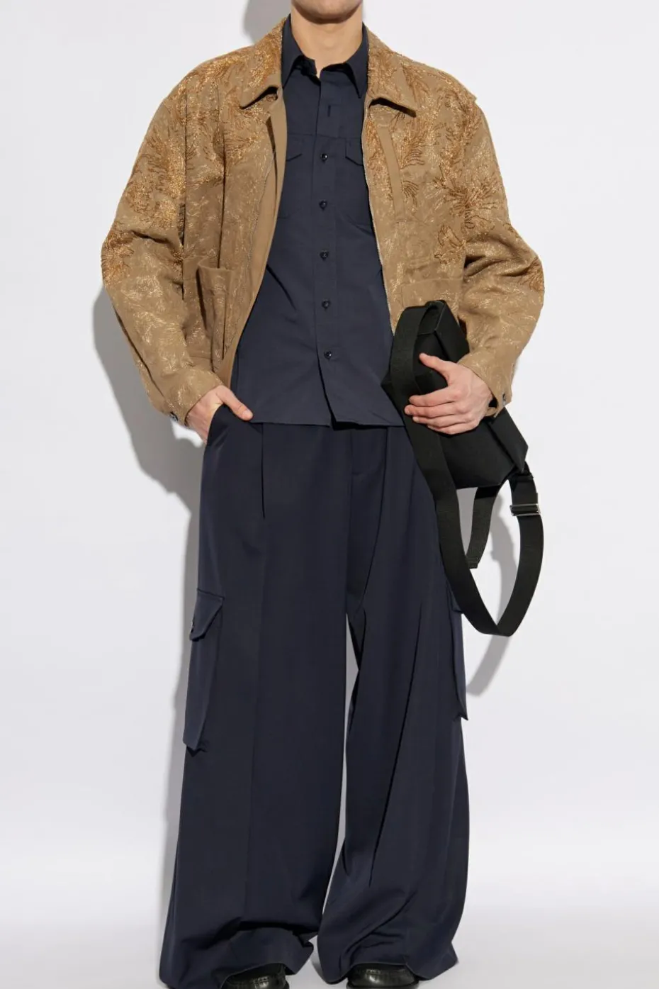 Dries Van Noten NAVY BLUE Cargo pants