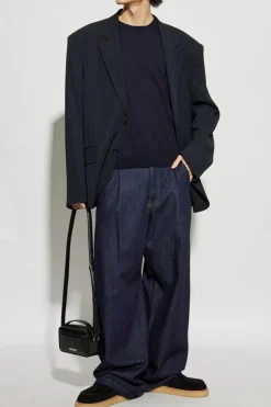 Dries Van Noten NAVY BLUE Wool Sweater