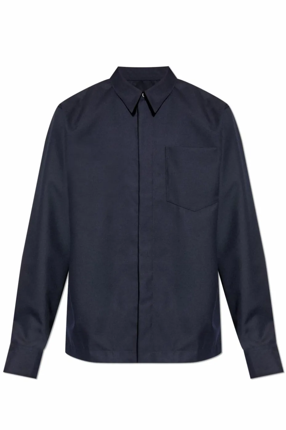 Dries Van Noten NAVY BLUE Wool shirt