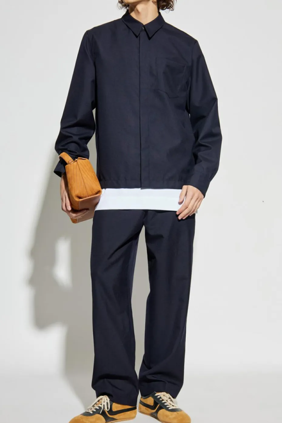 Dries Van Noten NAVY BLUE Wool shirt