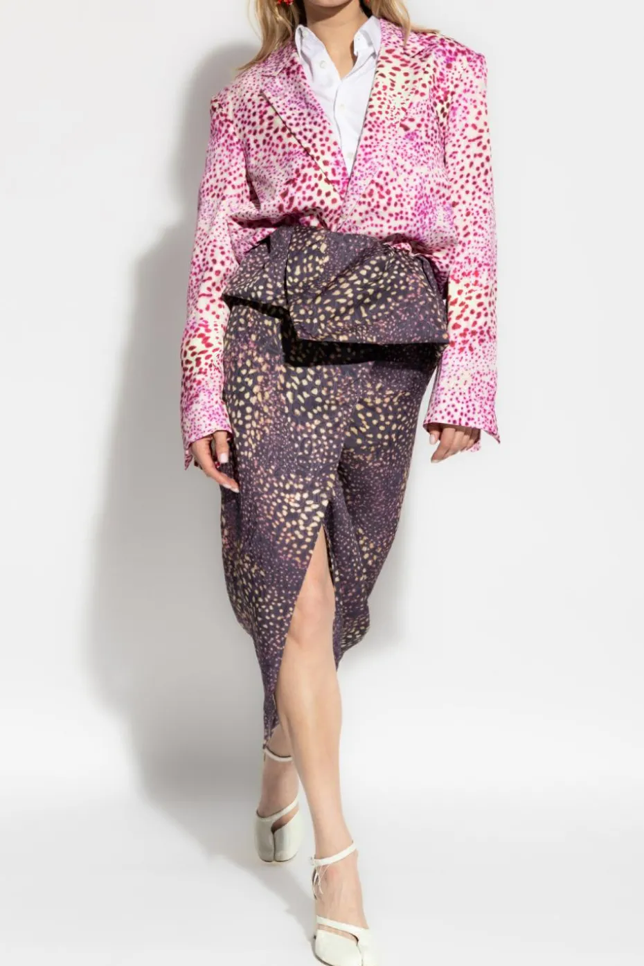 Dries Van Noten PURPLE Wrap skirt