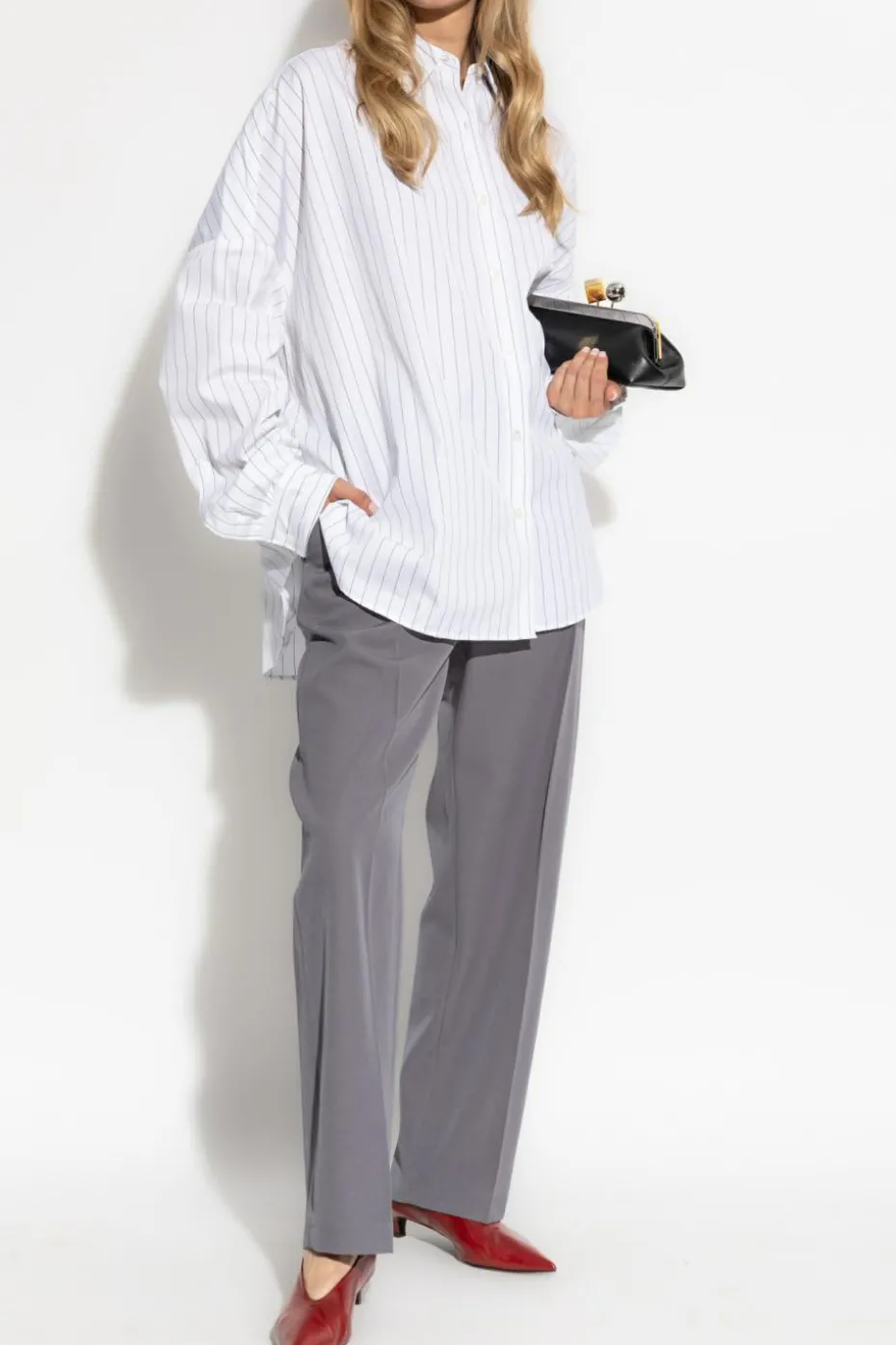 Dries Van Noten WHITE Shirt with striped pattern