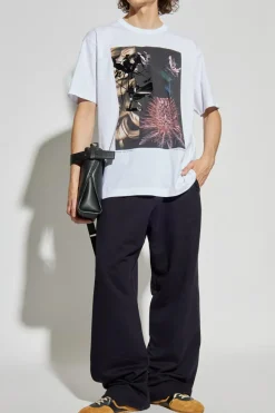 Dries Van Noten WHITE T-shirt with print