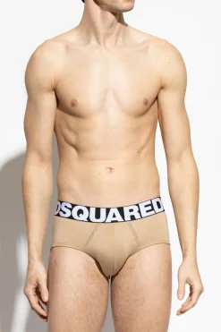 Dsquared2 beige Briefs with logo