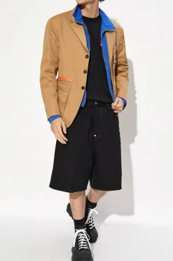 Dsquared2 beige Cotton blazer with appliqués
