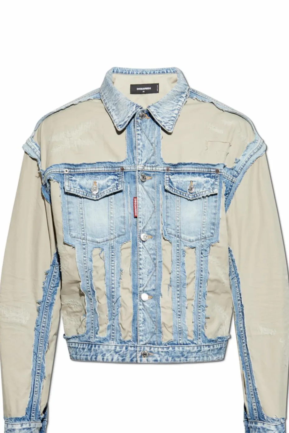 Dsquared2 beige Jacket made of combined materials