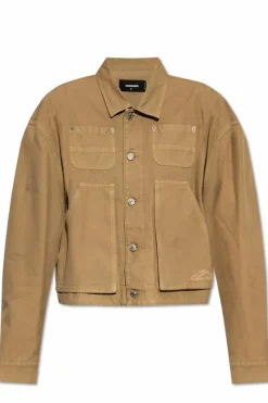 Dsquared2 beige Jacket with pockets