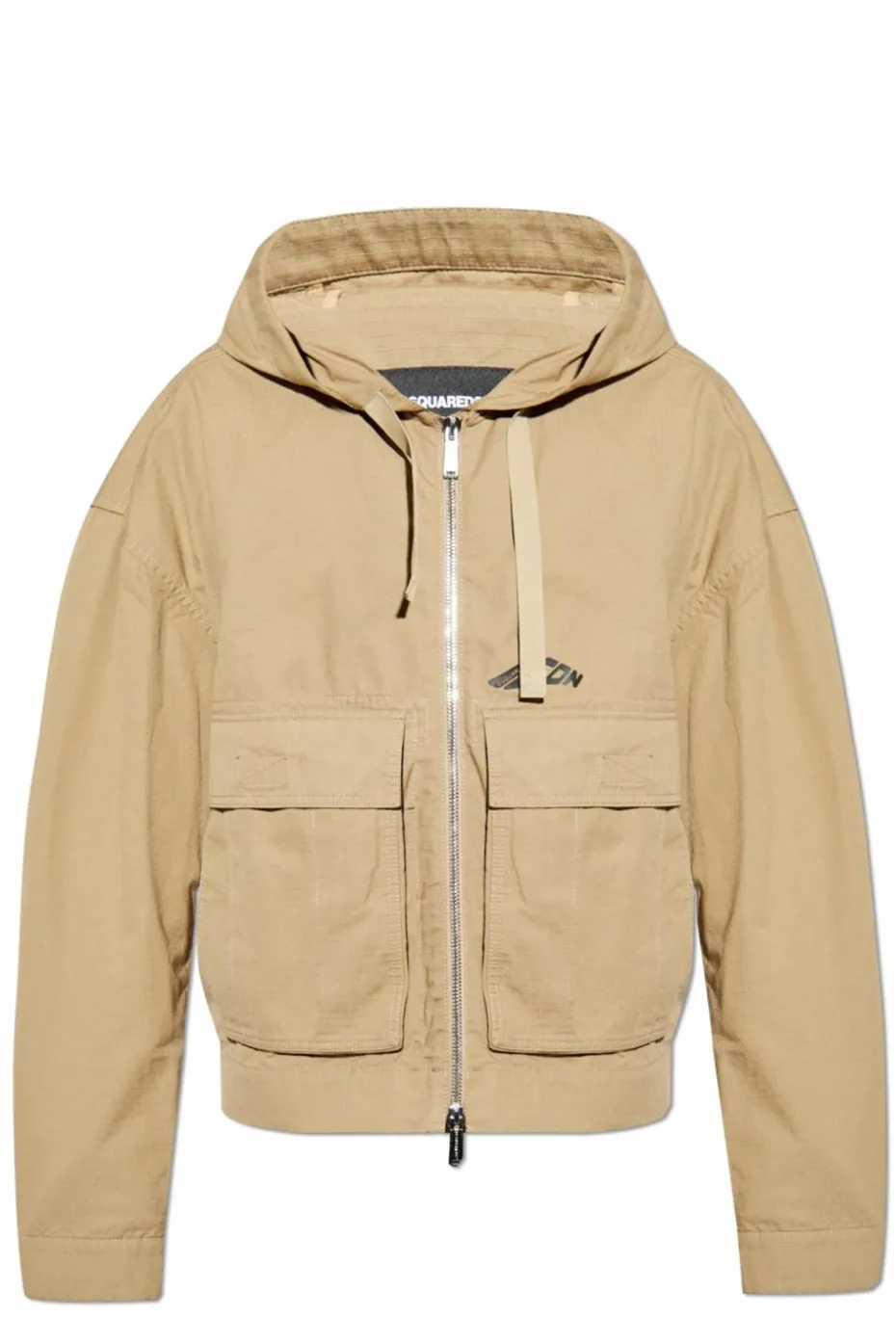 Dsquared2 beige Light hooded jacket