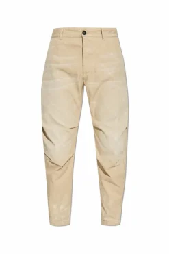Dsquared2 beige Pants with stain effect
