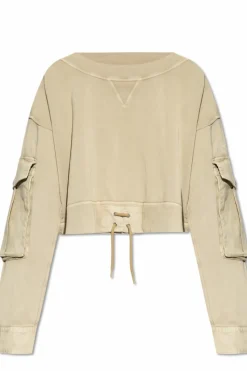 Dsquared2 beige Sweatshirt with Ties