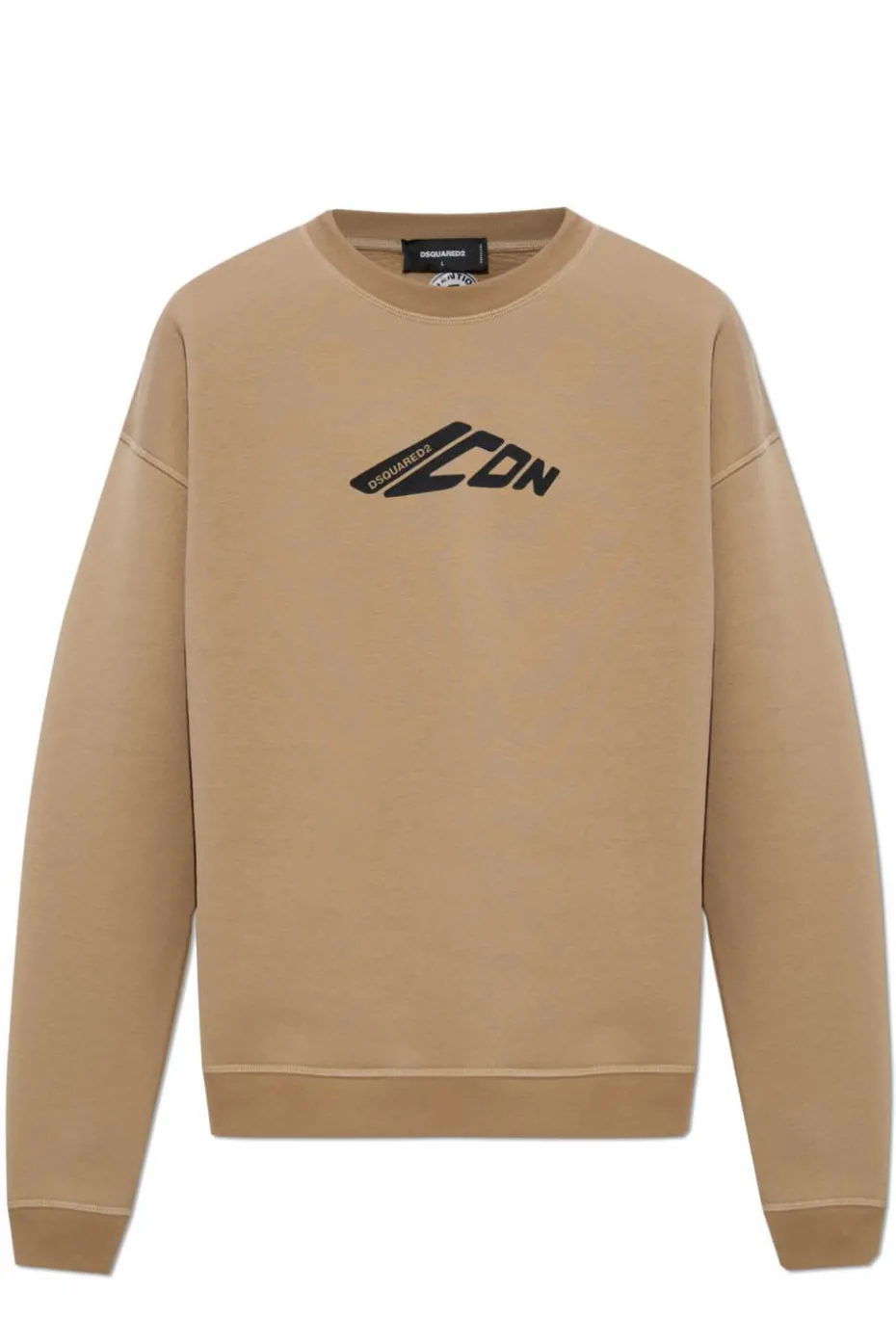 Dsquared2 beige Sweatshirt with printed logo