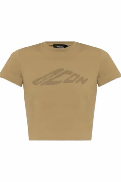 Dsquared2 beige T-shirt with printed logo