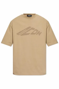 Dsquared2 beige T-shirt with printed logo