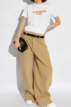 Dsquared2 beige Wide-leg pants