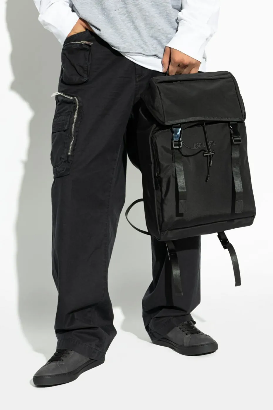Dsquared2 BLACK Backpack with Logo