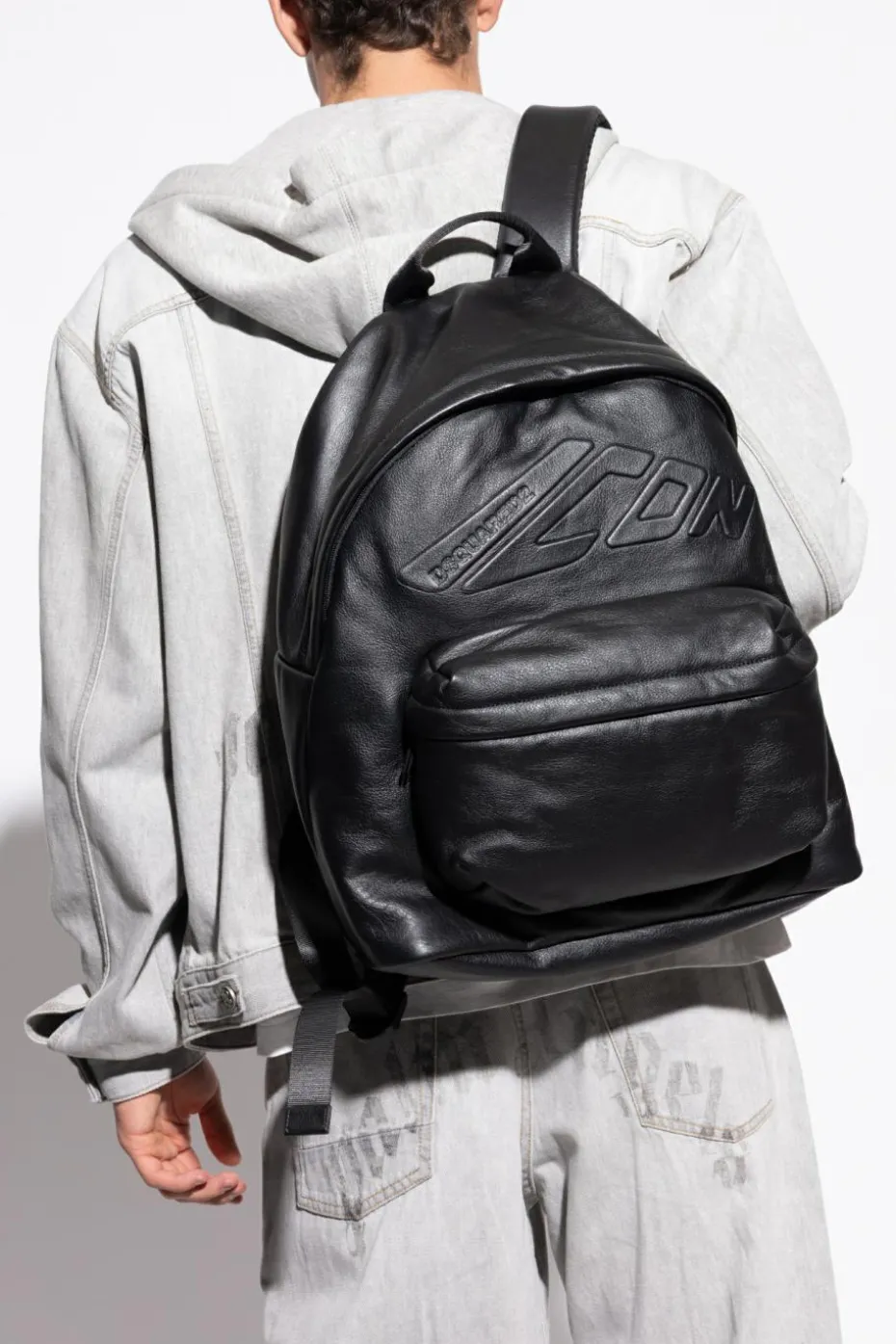 Dsquared2 BLACK Backpack with logo