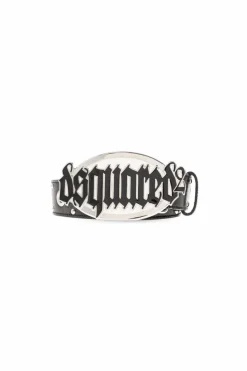 Dsquared2 BLACK Belt with logo