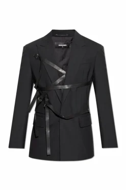 Dsquared2 BLACK Blazer with stripes