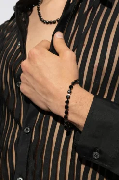 Dsquared2 BLACK Bracelet with applications