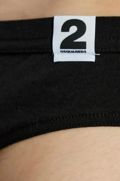 Dsquared2 BLACK Briefs with logo