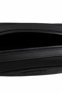 Dsquared2 BLACK Cosmetic bag with logo