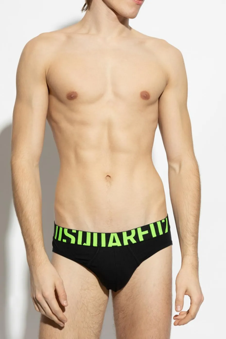 Dsquared2 BLACK Cotton briefs with logo