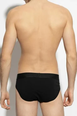 Dsquared2 BLACK Cotton briefs with logo