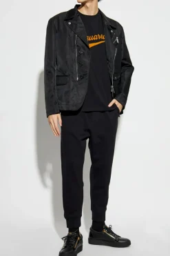 Dsquared2 BLACK Cotton sweatpants