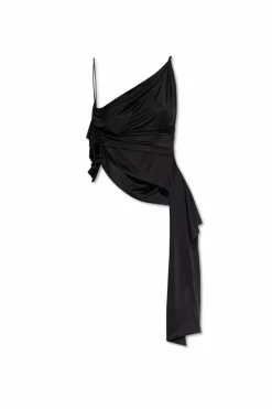 Dsquared2 BLACK Draped top