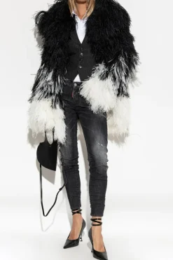 Dsquared2 BLACK Faux fur