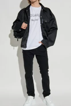 Dsquared2 BLACK Jacket with logo