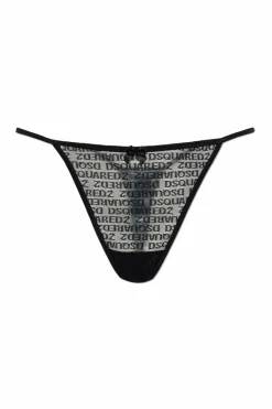 Dsquared2 BLACK Lace thongs