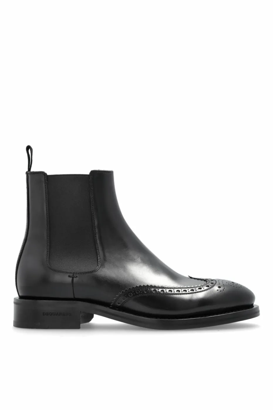Dsquared2 BLACK Leather ankle boots