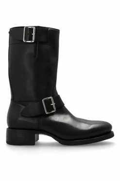 Dsquared2 BLACK Leather ankle boots