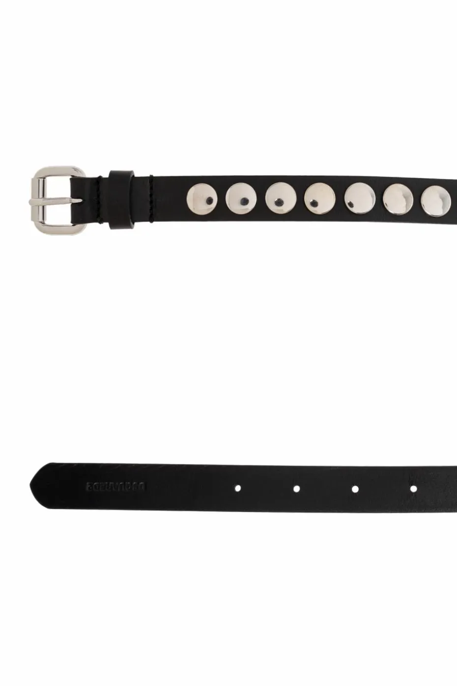 Dsquared2 BLACK Leather belt with studs