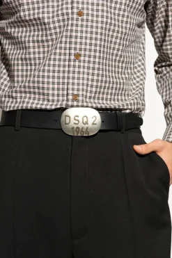 Dsquared2 BLACK Leather belt