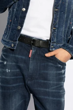 Dsquared2 BLACK Leather belt