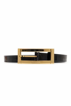 Dsquared2 BLACK Leather belt