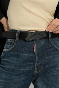 Dsquared2 BLACK Leather belt