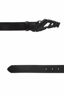 Dsquared2 BLACK Leather belt
